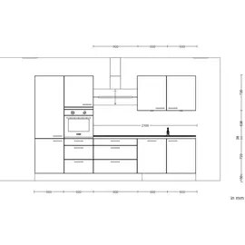 Nobilia Küchenzeile Touch II 330 cm grau