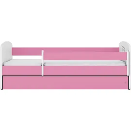 raumhirsch furniture Kinderbett mit Motiv Katze 80 x 180 cm Holzwerkstoff rosa