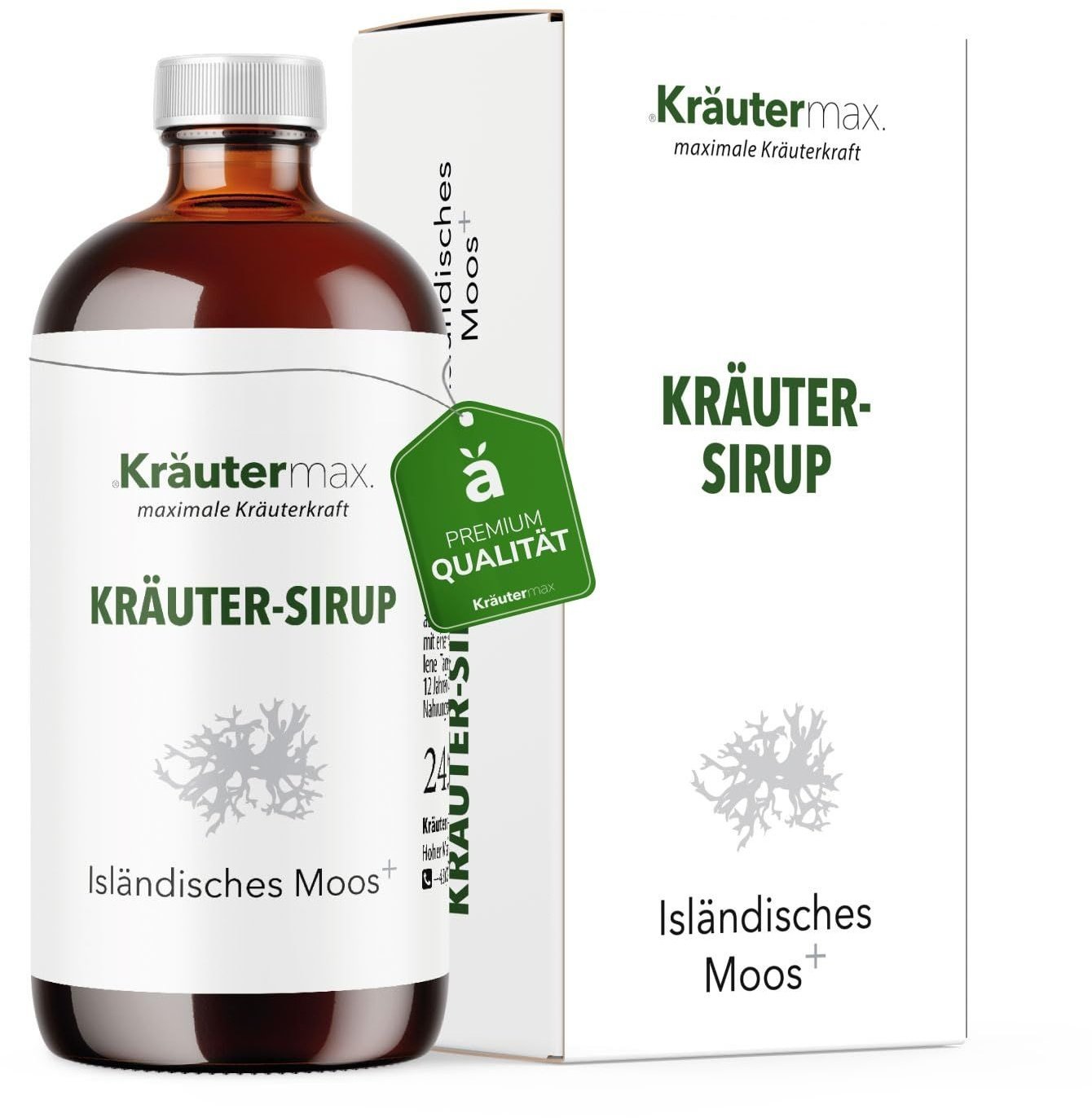 Kräutermax Kräuter-Sirup Isländisches Moos plus Vitamin C Hustensirup 245 ml