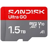 SanDisk Ultra GO microSDXC Speicherkarte 1,5 TB Grau/Rot