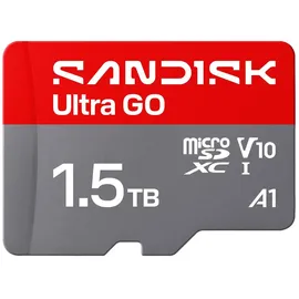 SanDisk Ultra GO microSDXC Speicherkarte 1,5 TB Grau/Rot