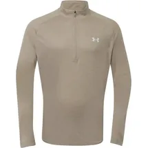 Under Armour Tech Textured 1/2-Zip Trainingsshirt Herren 299 city khaki/khaki base/white XL