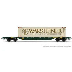 RIVAROSSI HR6578 H0 4-achs. Containerwagen Sgnss mit 45' Container „Warsteiner