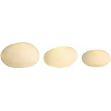 räder LED Lichtkieselstein Set 3 Stück, 7 x 4 cm, 9,5 x 4,5 cm, 11 x 6 cm