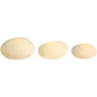 räder LED Lichtkieselstein Set 3 Stück, 7 x 4 cm, 9,5 x 4,5 cm, 11 x 6 cm