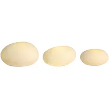 räder LED Lichtkieselstein Set 3 Stück, 7 x 4 cm, 9,5 x 4,5 cm, 11 x 6 cm