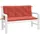 vidaXL Gartenbank-Auflagen 120 x 50 x 7 cm rot 2 St.