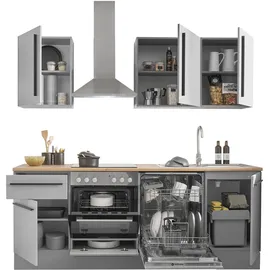 BASIC by Balculina Winkelküche L-Form 220 cm grau