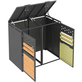 modfu Mülltonnenbox 132 x 120 x 80 cm grau