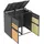 modfu Mülltonnenbox 132 x 120 x 80 cm grau