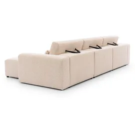 petits-meubles Ecksofa, Velano 3 Sitzplätze Beige