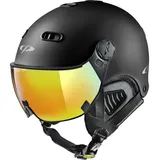 Californian Products CP Carachillo Skihelm mit Visier schwarz | Größe 56 - 58