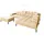 KAWOLA Ecksofa NELSON beige Leder Relaxfunktion