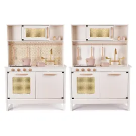 AGA Kinder-Retro-Holzküche aus MDF mit BOHO-Zubehör
