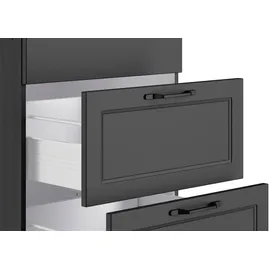 kochstation Winkelküche KS-Lana L-Form 240 cm grau