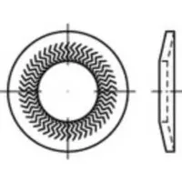 alstertaler schrauben & präzisionsteile Sperrkantscheiben 12 mm 32,3 mm 100 Stück