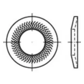 alstertaler schrauben & präzisionsteile Sperrkantscheiben 12 mm 32,3 mm 100 Stück