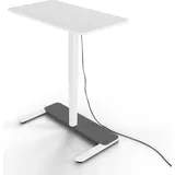 Yaasa Desk One Stehpult, 91x51 cm, Weiß, kleiner praktischer Schreibtisch, elektrisch höhenverstellbarer Homeoffice Tisch, | el. höhenverstellbar |