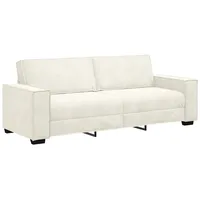 vidaXL 3-Sitzer-Sofa Creme 180 cm Samt