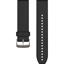 Garmin QuickFit 22 Black/Silver Silicone