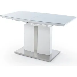 MCA Furniture Esstisch NAJUMA Säulentisch Tisch 140 (180) cm - Weiß