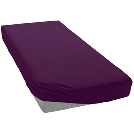 bellana Spannbettlaken Mako-Jersey exclusiv 180 x 200 - 200 x 200 cm violett
