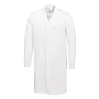 BP 1673-500-21-3XLl Unisex-Mantel, 1/1 Ärmel mit verstellbarem Schlitz an der Manschette, 210,00 g/m2 Stoffmischung, weiß,