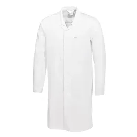 BP 1673-500-21-3XLl Unisex-Mantel, 1/1 Ärmel mit verstellbarem Schlitz an der Manschette, 210,00 g/m2 Stoffmischung, weiß,