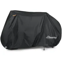 luxuskollektion Fahrradabdeckung wasserdicht 210D Oxford 195x105x70 cm Schwarz/Silber