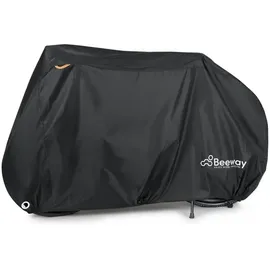 luxuskollektion Fahrradabdeckung wasserdicht 210D Oxford 195x105x70 cm Schwarz/Silber