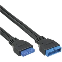 InLine USB 3.0 Verlängerung intern, Pfostenanschluss Stecker auf Buchse, 0,35m