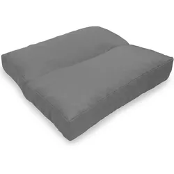 NYVI Loungekissen SunLounge Outdoor 40x40 cm Grau- Wasserabweisend, Schmutzabweisend, Bequem, für Stühle, Bänke, Boden