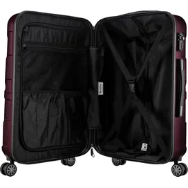 suitline 4-Rollen Cabin 55 cm / 40 l rot/weiß