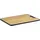 Alpina Doppelseitiges Schneidebrett Bambus/Kunststoff 1-tlg. 38 x 28 cm Braun/Weiß