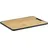 Alpina Doppelseitiges Schneidebrett Bambus/Kunststoff 1-tlg. 38 x 28 cm Braun/Weiß