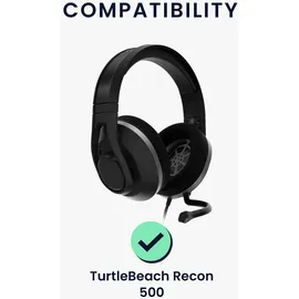 kwmobile Ersatz Kopfhörer Mikrofon kompatibel mit TurtleBeach Recon 500 Headset - Gaming Headphones Mikrofon mit 3,5 mm Klinkenstecker - Schwarz