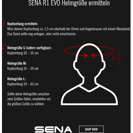 Sena R1 EVO Smart Fahrradhelm (Matte White, M)