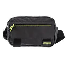 American Tourister Urban Track Sling Bag Coated Black / Lime dunkelgrau - Dunkelgrau