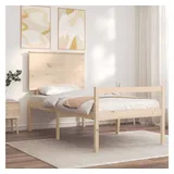 vidaXL Seniorenbett mit Kopfteil 100x200 Cm Massivholz vidaXL