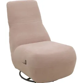 Andas Relaxsessel »Emberson Sessel, Rückenlehne hochklappbar, Drehsessel« Rückenverstellung, Drehfunktion, wahlweise auch Swivel (Wipp) Funktion rosa
