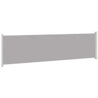 vidaXL Ausziehbare Seitenmarkise 160 x 600 cm grau 313379