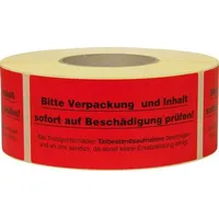 TransPak Hinweis Etiketten Inhalt prüfen 1.000 Stk/Rolle