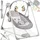 Tectake Babyschaukel Dogs Klappbar Truespeed Technologie Mit 5 Geschwindigkeitsstufen Timerfunktion Mit Drei Zeiteinstellungen und Abschaltautomatik