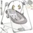 Tectake Babyschaukel Babysitz elektrisch 5 Geschwindigkeiten, Spielbogen Plüschanhänger