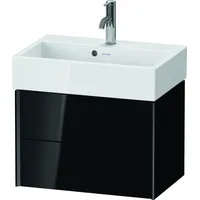 Duravit XViu Waschtisch-Unterschrank XV43160B240 58,4x38,4x39,7cm, 2 Schubkästen, schwarz matt,