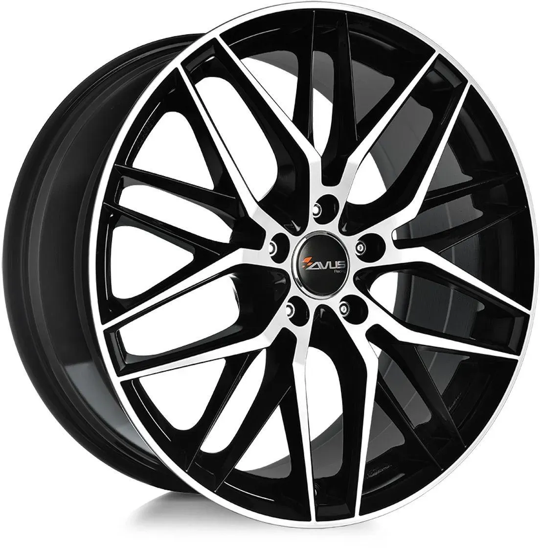 AVUS RACING AF19 black polished 8.0Jx18 5x112 ET30