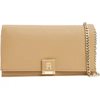 Tommy Hilfiger TH Her Flap Umhängetasche Canvas Khaki