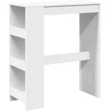 vidaXL Bartisch 90 x 40 x 103,5 cm Weiß