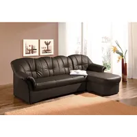 DOMO collection Ecksofa Papenburg L-Form, in großer Farbvielfalt, wahlweise mit Bettfunktion, braun