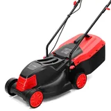 LEHMANN Elektro-Rasenmäher, 1200 W, 32 cm Schnittbreite, 25 L Fangkorb, 3-stufige Schnitthöheneinstellung von 25 bis 65 mm, empfohlen für Rasenflächen bis 500 m2, 3450 U/min